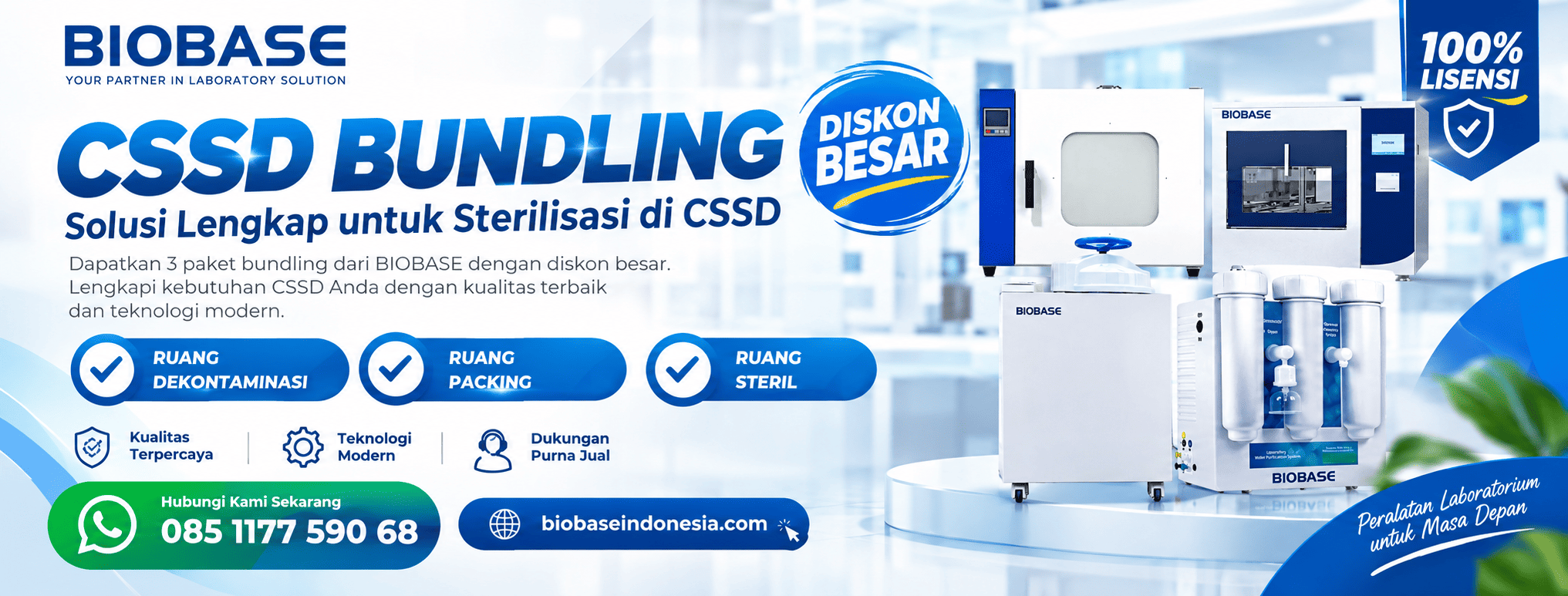 CSSD Bundling BIOBASE – Solusi Lengkap Peralatan Sterilisasi Rumah Sakit dengan Harga Paket Spesial